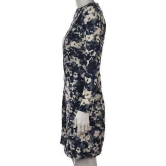 💄ZARA💄 BLUE-GRAY FLORAL SHEATH DRESS💄 - Picture 4 of 7